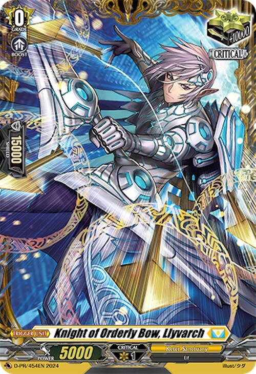Image for Knight of Orderly Bow, Llyvarch (D Promo Cards) (D-PR/454EN) - Cardfight Vanguard