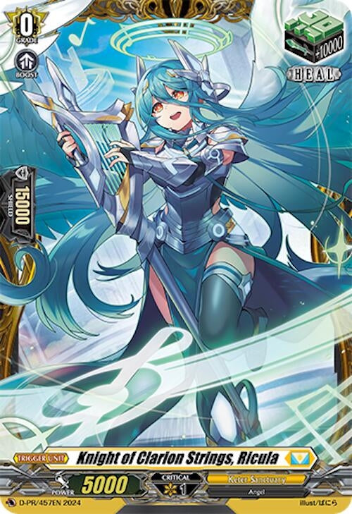 Image for Knight of Clarion Strings, Ricula (D Promo Cards) (D-PR/457EN) - Cardfight Vanguard