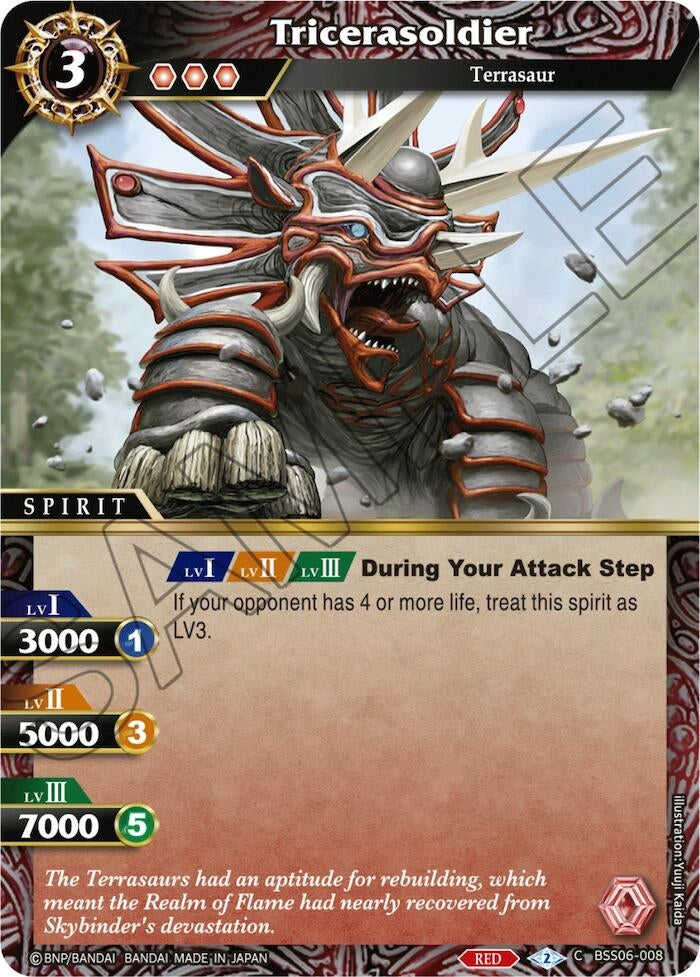 Image for Tricerasoldier (Generational Link) (BSS06-008) - Battle Spirits Saga