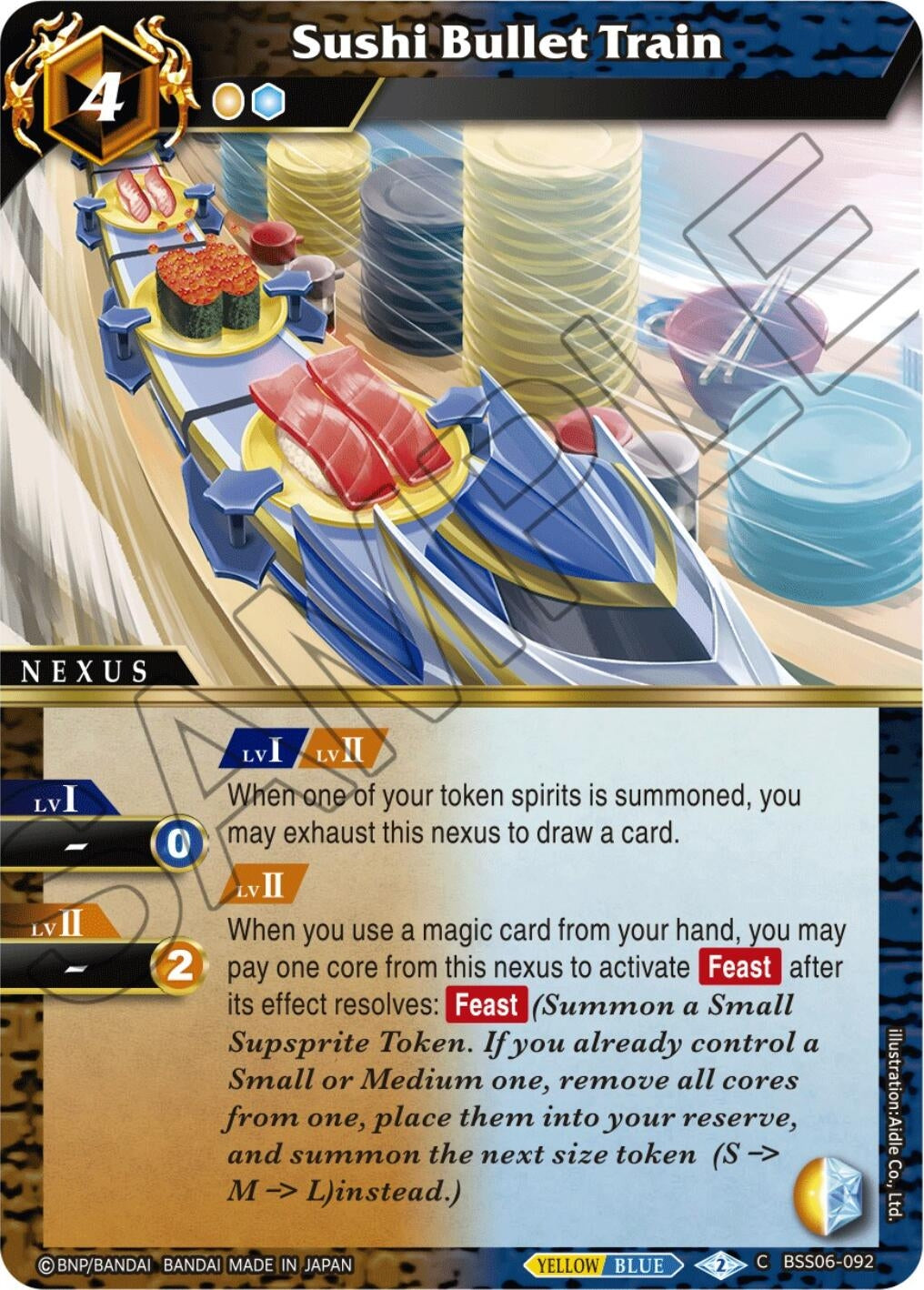Image for Sushi Bullet Train (Generational Link) (BSS06-092) - Battle Spirits Saga