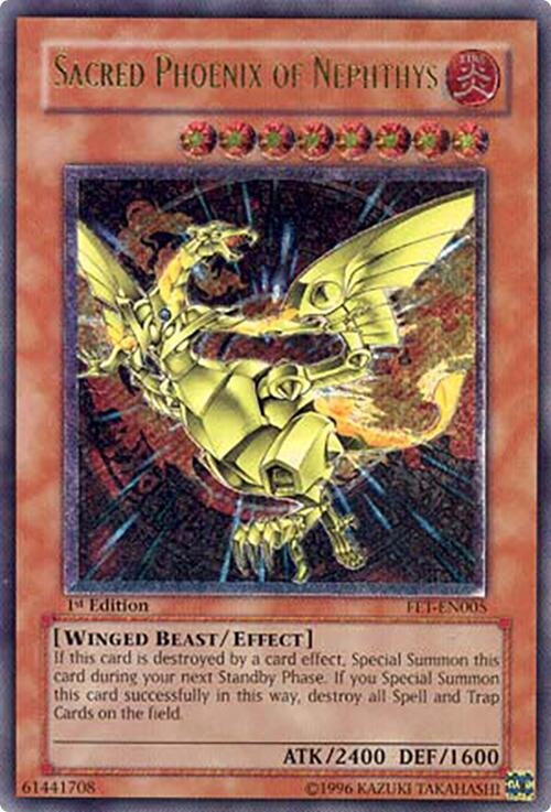 Image for Sacred Phoenix of Nephthys (UTR) (Flaming Eternity) (FET-EN005) - YuGiOh