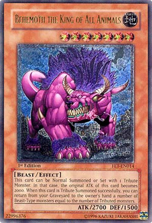 Image for Behemoth the King of All Animals (UTR) (Flaming Eternity) (FET-EN014) - YuGiOh