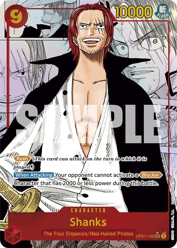 Image for Shanks (Manga) (Premium Booster -The Best-) (OP01-120) - One Piece Card Game