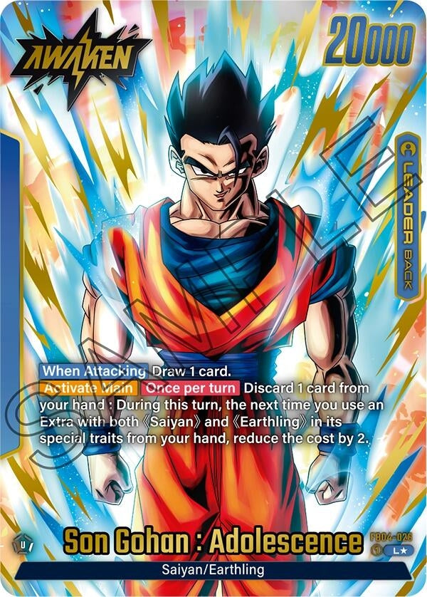 Image for Son Gohan : Adolescence - FB04-026 (Alternate Art) (Ultra Limit) (FB04-026) - Dragon Ball Super: Fusion World