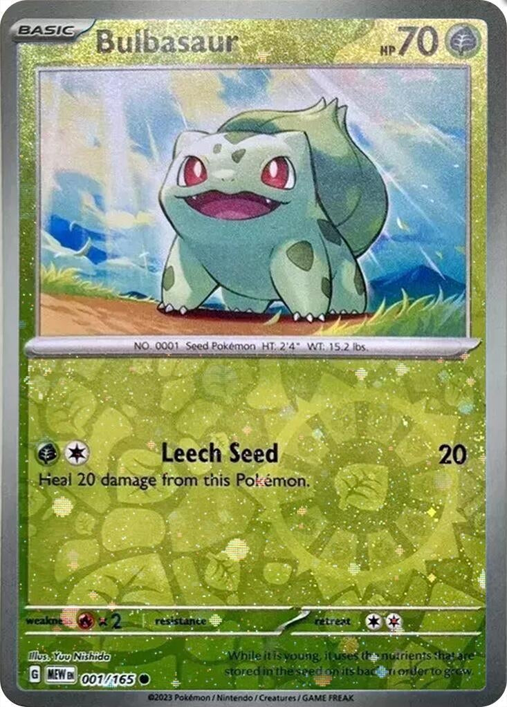 Image for Bulbasaur - 001/165 (Cosmos Holo) (Costco Exclusive) (Miscellaneous Cards & Products) (001/165) - Pokemon
