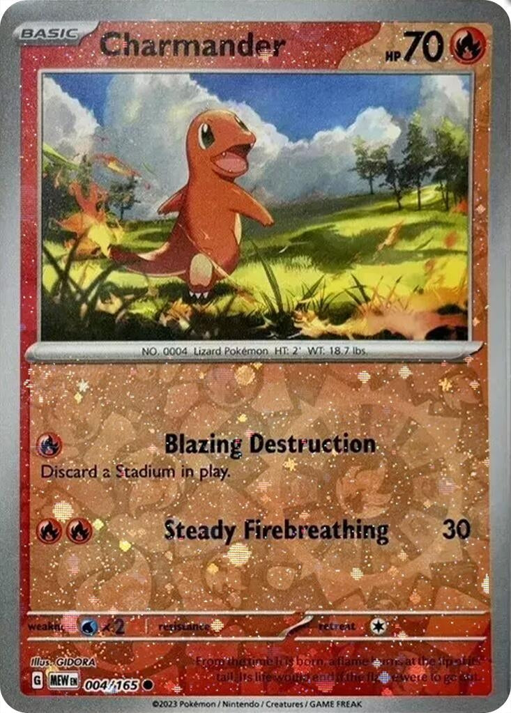 Image for Charmander - 004/165 (Cosmos Holo) (Costco Exclusive) (Miscellaneous Cards & Products) (004/165) - Pokemon