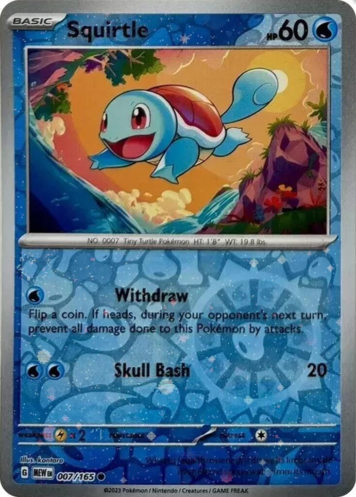 Image for Squirtle - 007/165 (Cosmos Holo) (Costco Exclusive) (Miscellaneous Cards & Products) (007/165) - Pokemon