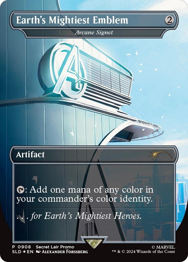 Image for Earth's Mightiest Emblem - Arcane Signet (Rainbow Foil) (Secret Lair Drop Series) (908) - Magic: The Gathering