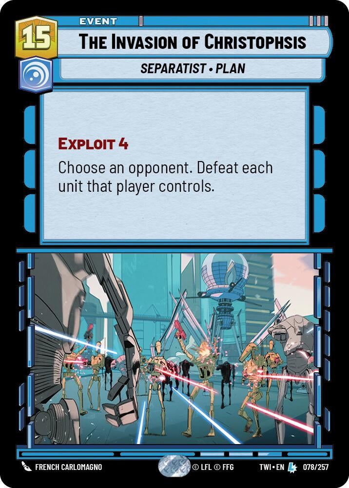 Image for The Invasion of Christophsis (Twilight of the Republic) (078/257) - Star Wars: Unlimited