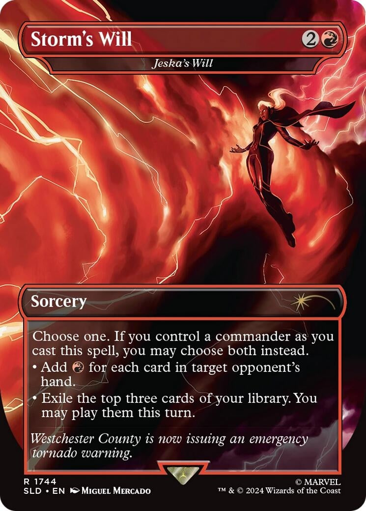 Image for Storm's Will - Jeska's Will (Rainbow Foil) (Secret Lair Drop Series) (1744) - Magic: The Gathering