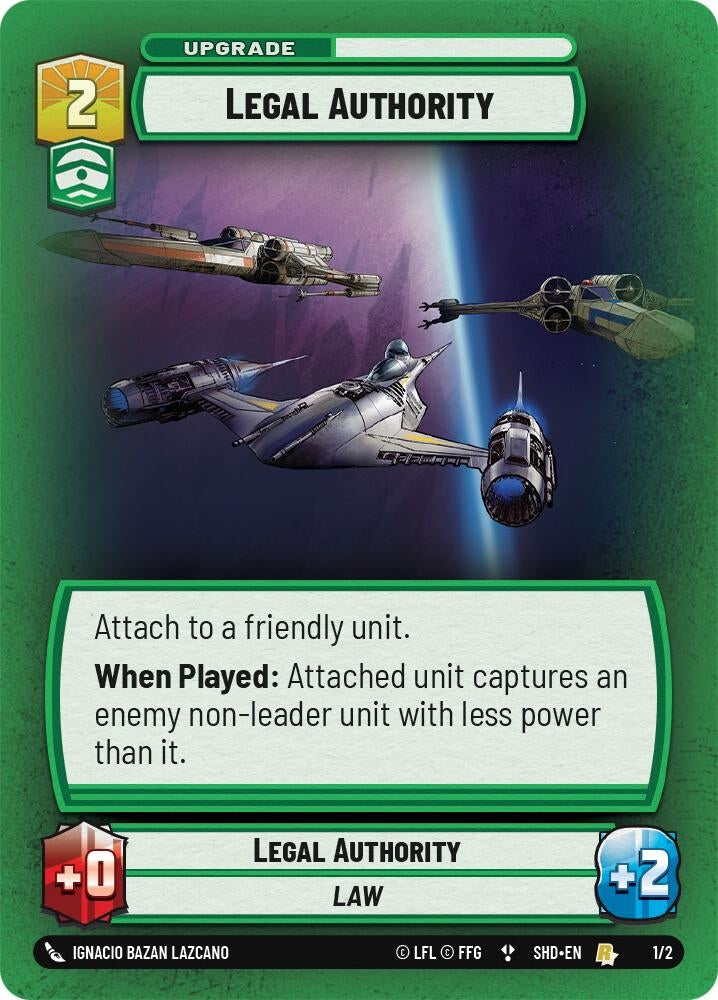 Image for Legal Authority (Organized Play Promos) (1/2) - Star Wars: Unlimited