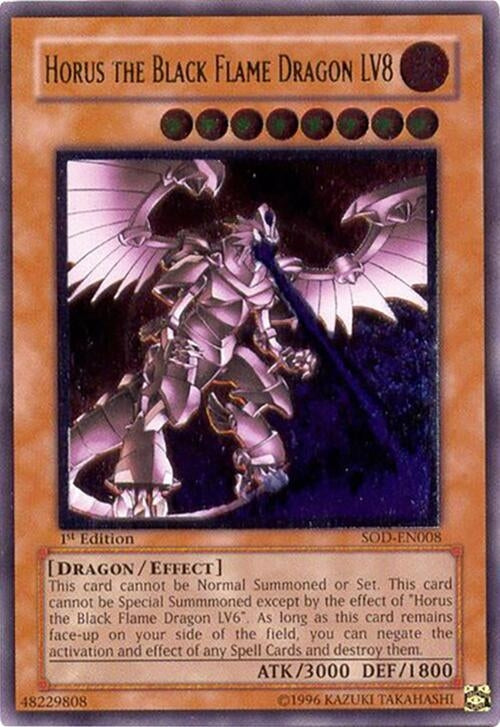 Image for Horus the Black Flame Dragon LV8 (UTR) (Soul of the Duelist) (SOD-EN008) - YuGiOh