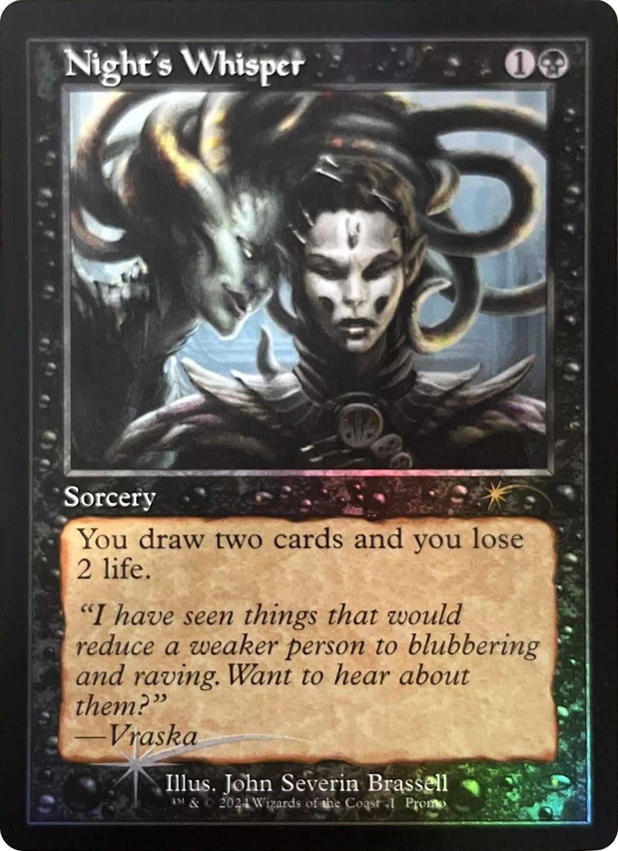 Image for Night's Whisper (Retro Frame) (Open House Promos) (1) - Magic: The Gathering
