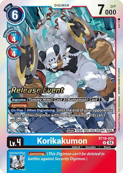 Image for Korikakumon (BT18-19_PR) (BT18-025 R) - Digimon Card Game