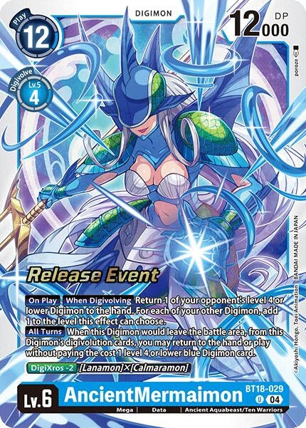 Image for AncientMermaimon (BT18-19_PR) (BT18-029 U) - Digimon Card Game