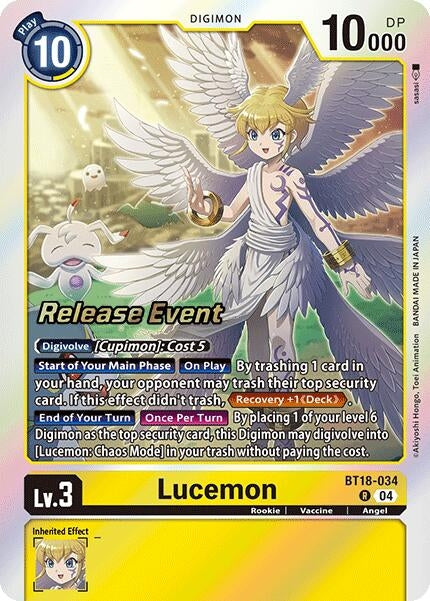 Image for Lucemon (BT18-19_PR) (BT18-034 R) - Digimon Card Game