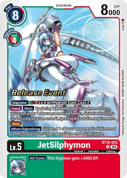 Image for JetSilphymon (BT18-19_PR) (BT18-053 U) - Digimon Card Game