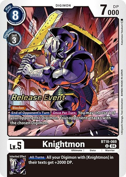 Image for Knightmon (BT18-19_PR) (BT18-069 U) - Digimon Card Game
