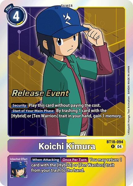 Image for Koichi Kimura (BT18-19_PR) (BT18-094 R) - Digimon Card Game