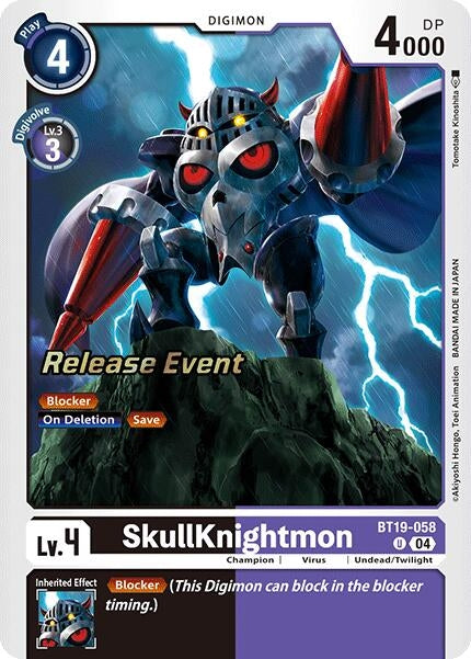 Image for SkullKnightmon (BT18-19_PR) (BT19-058 U) - Digimon Card Game