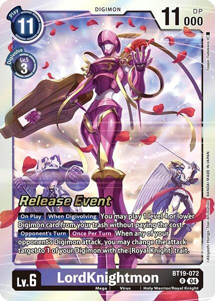 Image for LordKnightmon (BT18-19_PR) (BT19-072 R) - Digimon Card Game