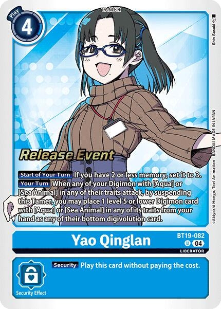 Image for Yao Qinglan (BT18-19_PR) (BT19-082 U) - Digimon Card Game