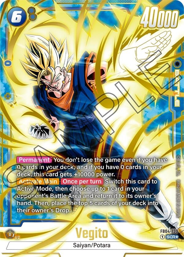 Image for Vegito - FB04-130 (Alternate Art) (Ultra Limit) (FB04-130) - Dragon Ball Super: Fusion World