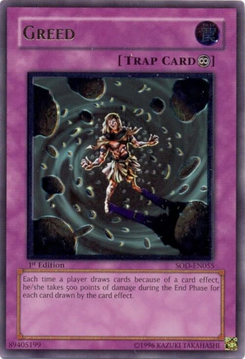Image for Greed (UTR) (Soul of the Duelist) (SOD-EN055) - YuGiOh