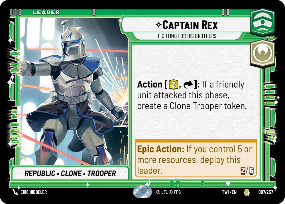 Image for Captain Rex - Fighting For His Brothers (Twilight of the Republic) (007/257) - Star Wars: Unlimited