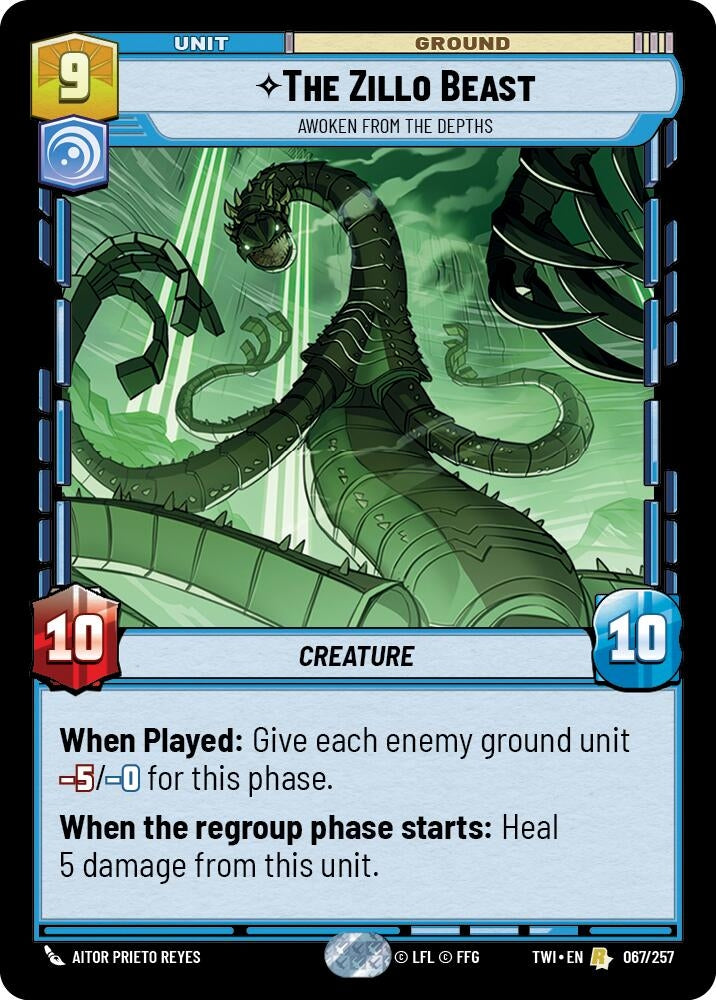 Image for The Zillo Beast - Awoken From The Depths (Twilight of the Republic) (067/257) - Star Wars: Unlimited