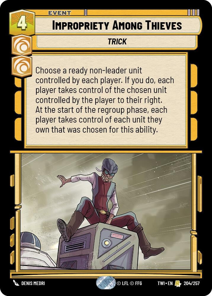 Image for Impropriety Among Thieves (Twilight of the Republic) (204/257) - Star Wars: Unlimited