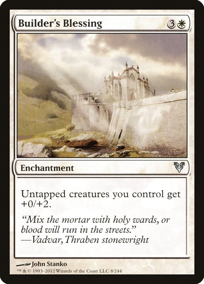 Image for Builder's Blessing (Avacyn Restored) (8) - Magic: The Gathering