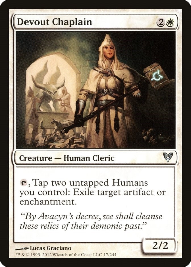 Image for Devout Chaplain (Avacyn Restored) (17) - Magic: The Gathering