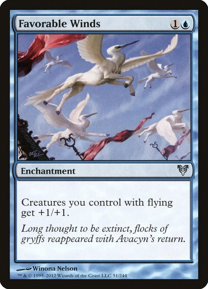 Image for Favorable Winds (Avacyn Restored) (51) - Magic: The Gathering