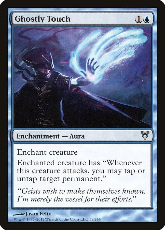 Image for Ghostly Touch (Avacyn Restored) (58) - Magic: The Gathering