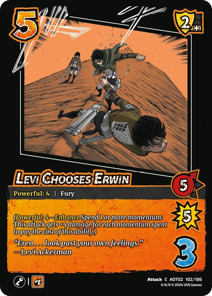 Image for Levi Chooses Erwin (Attack On Titan: Origins of Power) (102/186) - UniVersus
