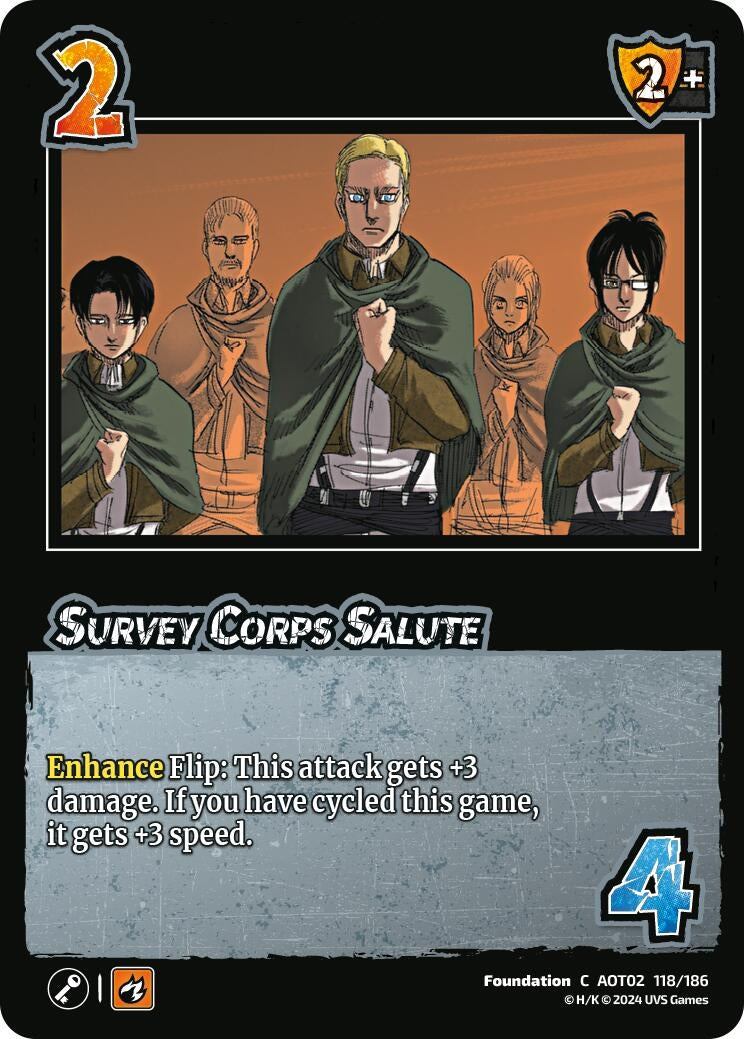 Image for Survey Corps Salute (Attack On Titan: Origins of Power) (118/186) - UniVersus