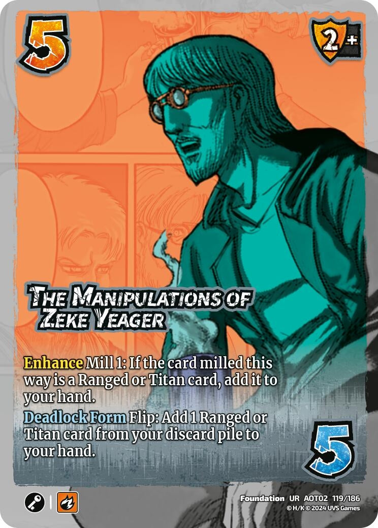 Image for The Manipulations of Zeke Yeager (Attack On Titan: Origins of Power) (119/186) - UniVersus