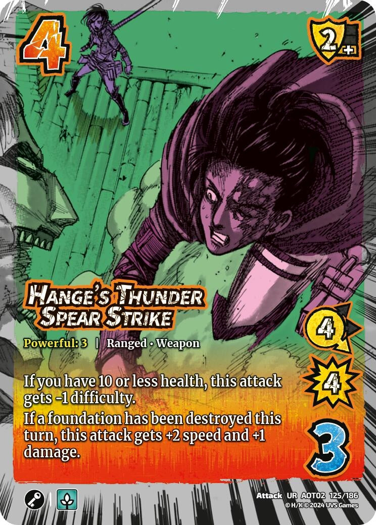 Image for Hange's Thunder Spear Strike (Attack On Titan: Origins of Power) (125/186) - UniVersus