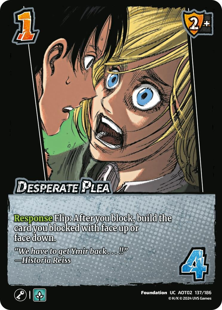 Image for Desperate Plea (Attack On Titan: Origins of Power) (137/186) - UniVersus