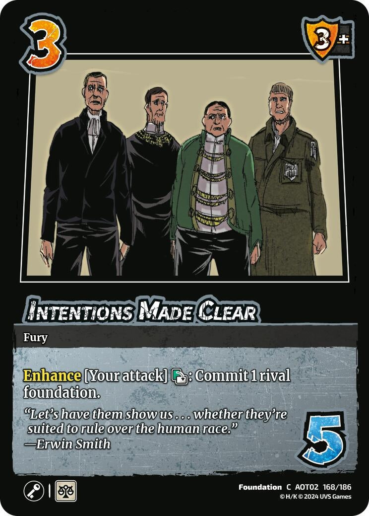 Image for Intentions Made Clear (Attack On Titan: Origins of Power) (168/186) - UniVersus