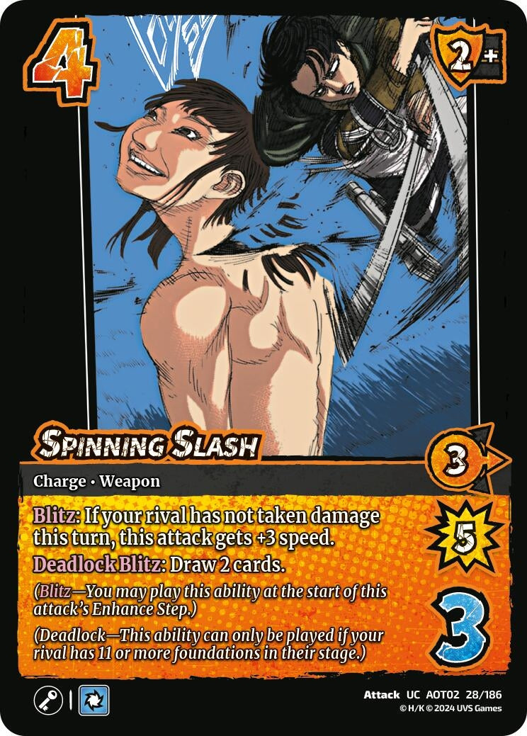 Image for Spinning Slash (Attack On Titan: Origins of Power) (28/186) - UniVersus