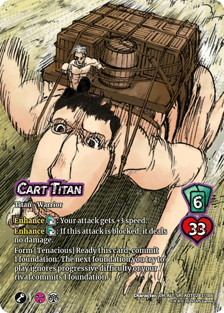Image for Cart Titan (Alternate Art) (Attack On Titan: Origins of Power) (3/186) - UniVersus