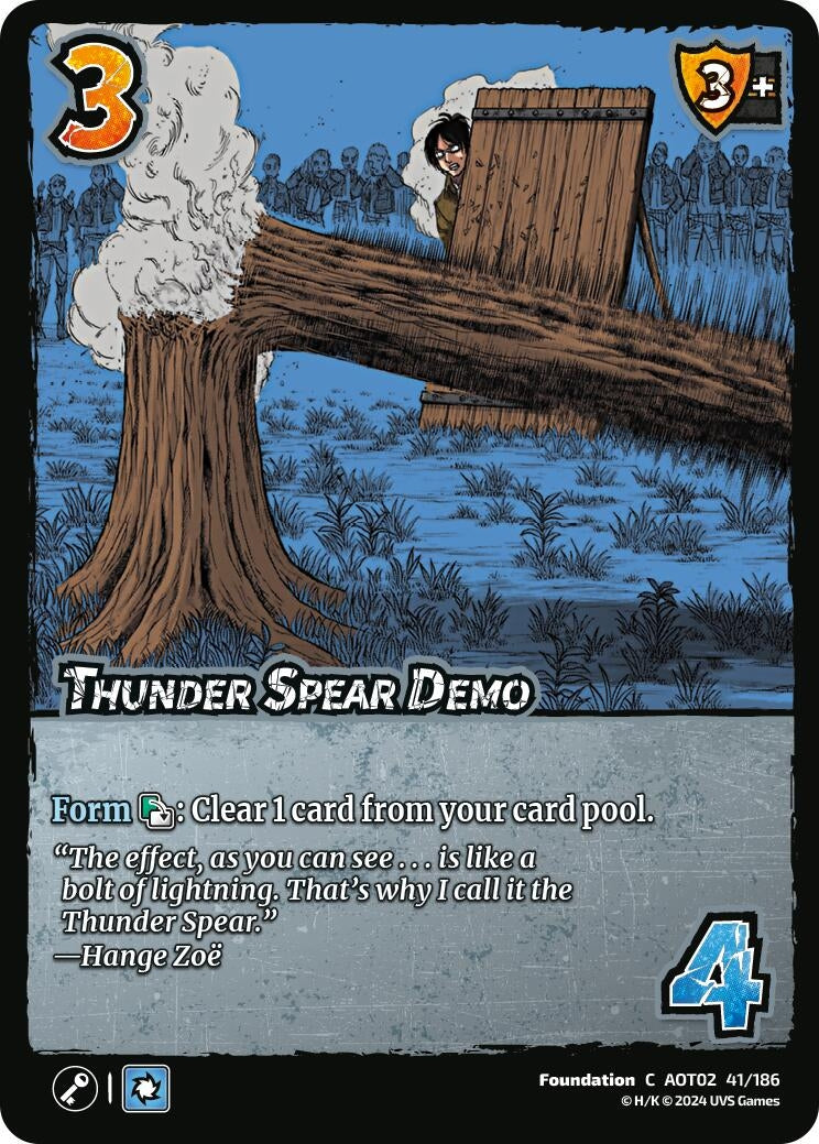 Image for Thunder Spear Demo (Attack On Titan: Origins of Power) (41/186) - UniVersus