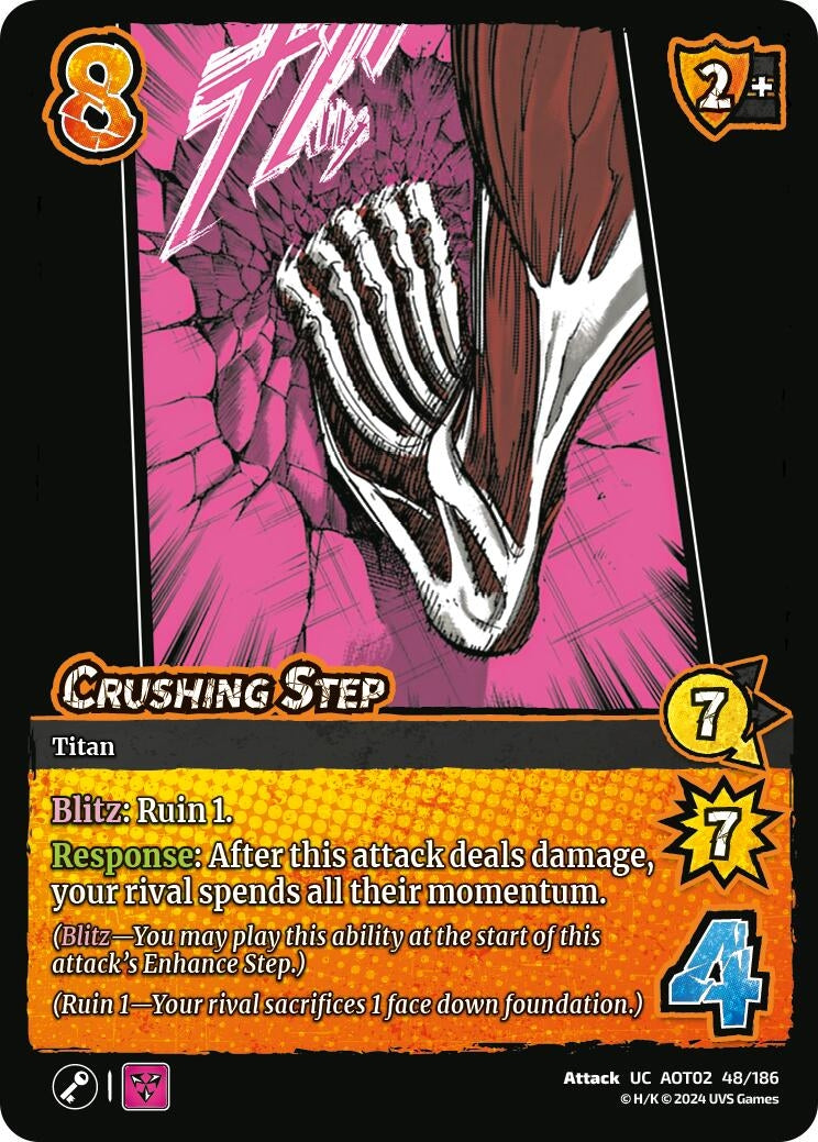 Image for Crushing Step (Attack On Titan: Origins of Power) (48/186) - UniVersus