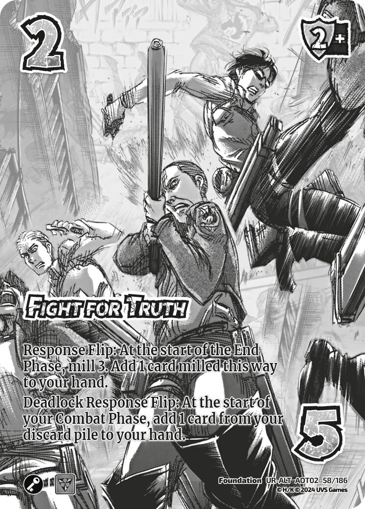 Image for Fight for Truth (Alternate Art) (Attack On Titan: Origins of Power) (58/186) - UniVersus