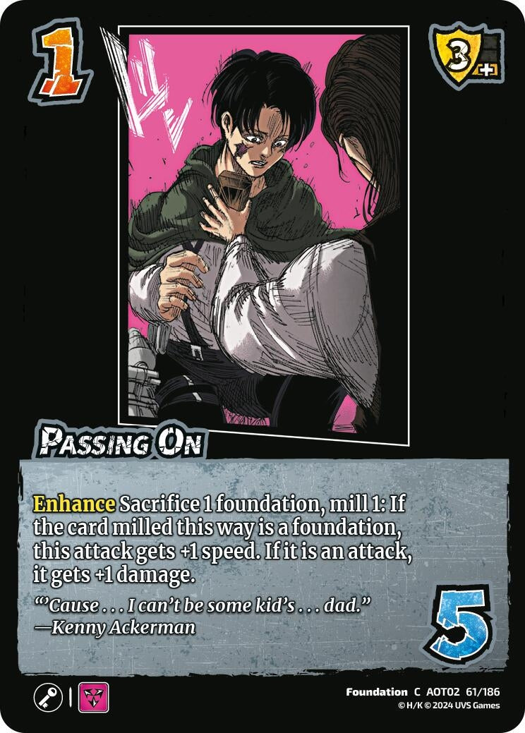 Image for Passing On (Attack On Titan: Origins of Power) (61/186) - UniVersus