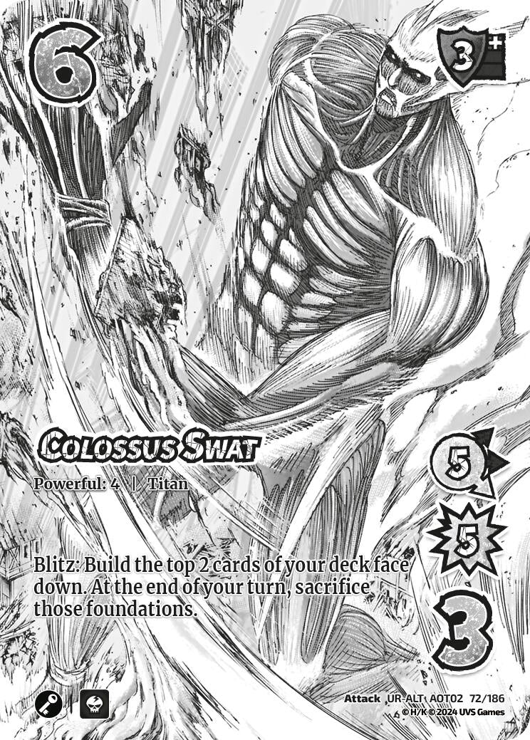 Image for Colossus Swat (Alternate Art) (Attack On Titan: Origins of Power) (72/186) - UniVersus