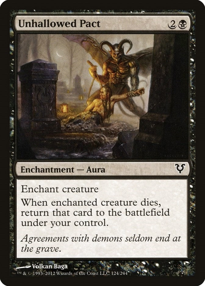 Image for Unhallowed Pact (Avacyn Restored) (124) - Magic: The Gathering