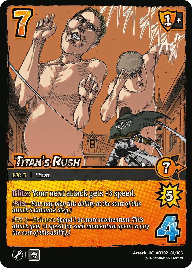 Image for Titan's Rush (Attack On Titan: Origins of Power) (81/186) - UniVersus
